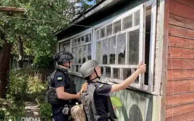 Three people were injured as result of Russian strike on Shostka district in Sumy region, two men are in serious condition. PHOTOS