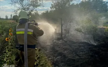 Large-scale fires are raging in Mykolaiv region: houses, fields and cars are burning. PHOTOS