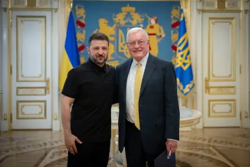 "Productive conversation". Zelenskyy met with Kellogg in Kyiv