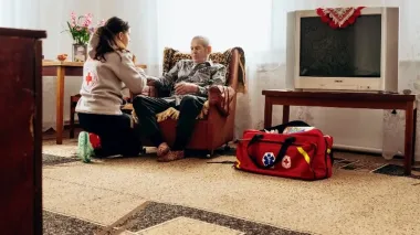 Mobile rehabilitation teams of Ukrainian Red Cross conduct almost 9,000 sessions to restore people's health in a year and a half