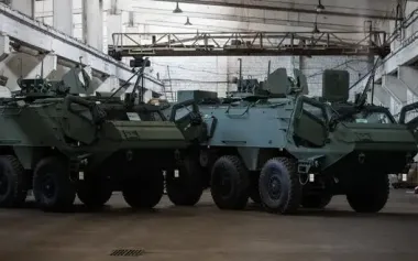 Patria armoured personnel carriers from Latvia will strengthen units of Third Army Corps of Armed Forces of Ukraine. PHOTO