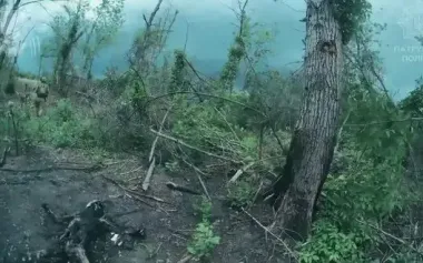 Ukrainian defenders entered enemy dugout and planted anti-tank mine to destroy it. VIDEO