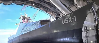 Сможет запускать ракеты: в сети показали 54-метровый морской дрон USX-1 Defiant (видео)