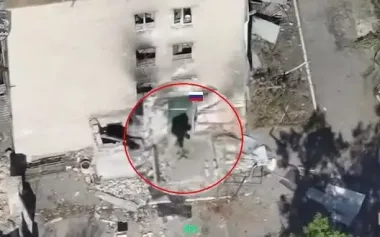 Marine infantry attacked launch site where Russian drone operators were based. VIDEO