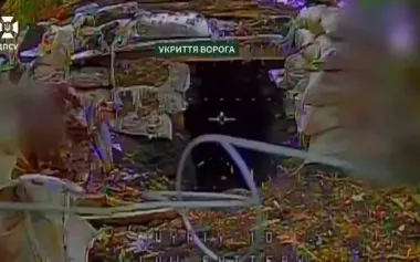 Border guards destroy enemy tank, armored vehicle, two "loaves," shelters, and positions of Russians in Kharkiv region. VIDEO