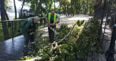 У Києві триває ліквідація наслідків негоди 22 липня