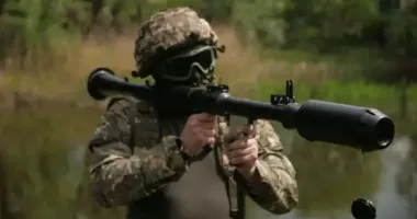 Українські воїни вчаться стріляти з гранатометів на лазерних тренажерах