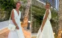 Дружина Решетніка вразила стильним total white "луком": лаконічно й елегантно