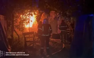 At night, enemy attacked Zaporizhzhia and 9th district with "Shahed" drones. Almost 400 strikes were delivered on region in 24 hours. PHOTO