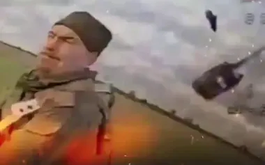 Occupier attempted to shoot down Ukrainian FPV drone using walkie-talkie. VIDEO