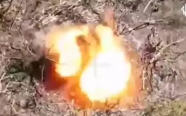 National Guard soldiers of Spartan Brigade burned down ammution warehouse and occupiers’ shelters in Pokrovsk direction. VIDEO