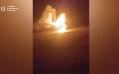 Russian SU-27UB combat training fighter was destroyed at airfield in Krasnodar region. VIDEO