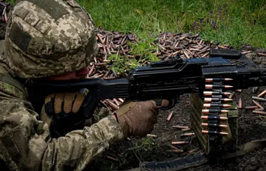 Ukrainian soldiers repel a major Russian assault near Siversk