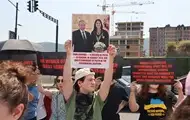 В Грузии вышли на протесты из "этих свиней, русских" на ЧМ по фехтованию