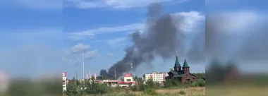 Сильный пожар в Кстово: в 210-м учебном центре ВС РФ могли сгореть саперы и понтонеры (видео)