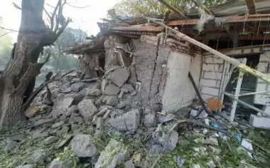 Russian strike on Synelnykove district of Dnipropetrovsk region: two children rescued from under rubble. PHOTOS
