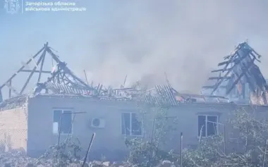 Enemy strikes village in Zaporizhzhia district: two wounded, nearly 100 houses damaged. VIDEO+PHOTOS