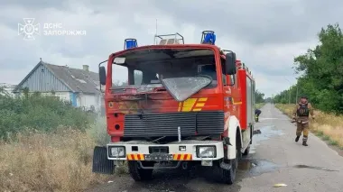У Гуляйполі росіяни атакували рятувальників дроном