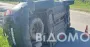 На Днепропетровщине авто вылетело в кювет и застряло между деревьями