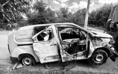 Russian forces killed Olha Bordunova, head of mobile branch of Ukrposhta, in Donetsk region. PHOTO