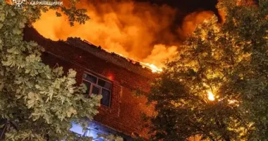 ДСНС показала наслідки удару дрона по Харкову