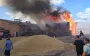 Ruscists strike agricultural warehouse in Chernihiv region: fire breaks out. PHOTOS