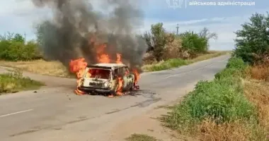 Российский дрон атаковал авто на Запорожье — погибли два человека