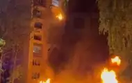 В Курске после работы ПВО загорелся многоэтажный дом