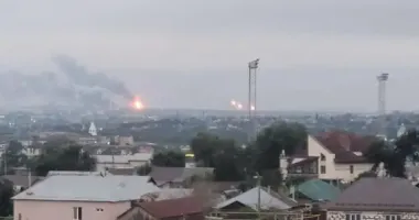 Атака дронів на Сизранський НПЗ: зафіксовано десятки вибухів і пожежу