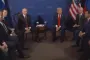 Chaotic scenes at Trump Putin summit as press clamor to ask questions of world leaders