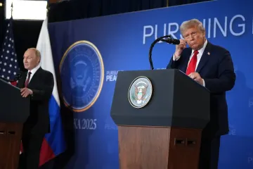 Trump gives awkward response to Putin’s invite to Moscow at Alaska summit