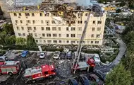 З’явилося відео удару по багатоповерхівці Харкова