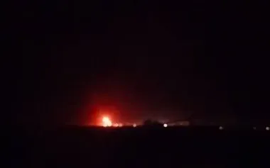 UAVs attacked Novoshakhtinsk oil refinery in Rostov region. VIDEO
