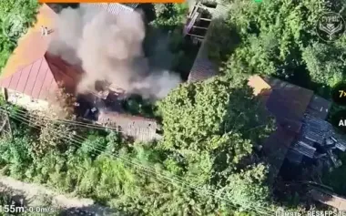 Ukrainian drones of 47th SMB "Magura" drive occupiers out of ruined buildings in Kursk region and take them out along with their equipment. VIDEO