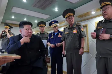 North Korean leader Kim Jong Un supervises test of new antiair missiles
