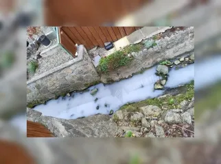 Молочно-белая река шокировала жителей городка: специалисты объяснили причину (фото)