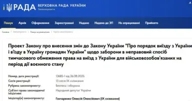 У Верховній Раді запропонували дозволити виїзд чоловікам призовного віку: внесено законопроєкт