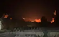 В Запорожье после атаки БПЛА горит предприятие