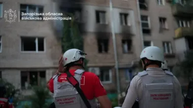 Ukrainian Red Cross Society helps victims of Russian air attack on Zaporizhia