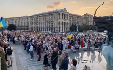 Kyiv and Lviv honor memory of Andrii Parubii. PHOTOS