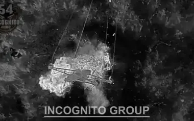 Incognito Group Battalion spots enemy infantry and directs strike drones to eliminate it. VIDEO