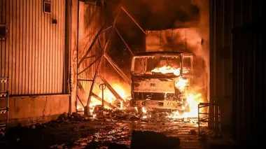 В Одессе в результате атаки БпЛА горели склады