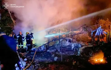 РФ масовано била по Харківщині вночі: горіли будинки, є постраждалі (фото)