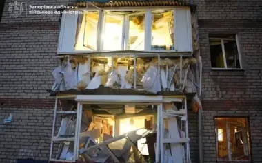 Russians strike Zaporizhzhia with attack drones: woman injured, kindergarten, business and houses damaged. VIDEO+PHOTOS