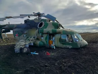 В Воронежской области РФ рухнул вертолет Ми-8: власти пытались скрыть потерю машины (фото)