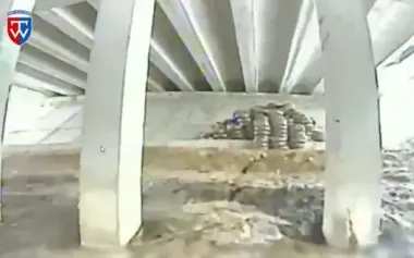 FPV drones on fibre optics destroyed two enemy bridges - minus ammunition and reinforcements. VIDEO
