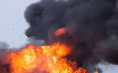 Oil depot was on fire after UAV attack in Belgorod region of Russia