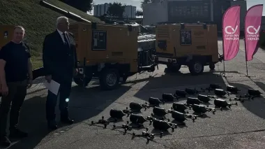 MFA and Modern Ukraine Foundation donate 20 FPV drones on fiber optics to 21st Separate Mechanized Brigade, generators for hospitals in frontline cities