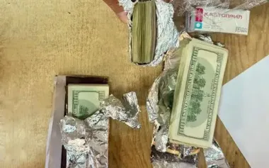 Customs officers found foreign currency worth 1.7 million UAH in parcel to Canada. PHOTOS