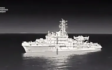 Russian Black Sea Fleet ship hit near Novorossiysk: it has been taken out of service for repairs. VIDEO